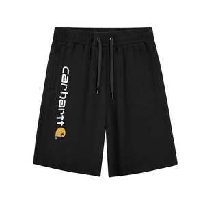 Pantalones cortos casuales con bordado clásico para hombre y mujer, marca CarHart, pantalones de cinco pulgadas modernos y versátiles para parejas - Product Image 2