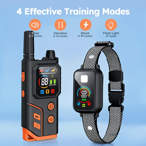 <span class=keywords><strong>Collar</strong></span> de Adiestramiento para Perros Inteligente, Recargable, Impermeable IP67, Intensidad de Sonido y Choque Ajustable, Batería con Duración de >20h para Paseos Nocturnos - Product Image 2