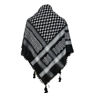 130X130CM Manufacturer Ready Stock Palestine Hijab Al-<strong>Arafat</strong> Style Keffiyeh Head <strong>Scarf</strong> Arabic Men Square Kuffiyeh Print <strong>Scarves</strong> - Product Image 2