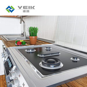 Protecteur de cuisinière résistant à la chaleur noir et brillant en PTFE réutilisable et <span class=keywords><strong>lavable</strong></span> personnalisé pour le gaz - Product Image 3