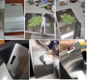 Roestvrijstalen Keuken Snijplank Geavanceerde Hygiëne En Duurzaamheid Snijmat Roestvrijstalen Snijplank W24-694 - Product Image 4