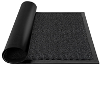 Tapis d'entrée personnalisé avec logo d'entreprise, en caoutchouc, imprimé, teint en masse, lavable, résistant, anti-salissures, pour bureaux, maisons et espaces publics