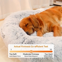 Coussin pour chien lavable, chaud et doux pour l'hiver, en tissu écologique, avec fermeture à boutons, pour salon, pour animaux de grande race
