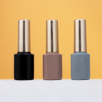 Bouteilles en verre vides de luxe pour gel UV, 5 ml et 7 ml, avec bouchon pinceau, personnalisables avec logo OEM/ODM, fournisseur d'emballages pour nail art, vente en gros d'usine