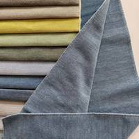 Tissu tissé luxueux teint effet lin, résistant aux taches, pour fauteuils, bureaux, chambres, fauteuils inclinables, réceptions et canapés modulaires, disponible en gros