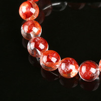 Offre Spéciale – Bracelets Tendance en Quartz Hématoïde Naturel de Qualité Supérieure, Pierre de Guérison, Cristal Rouge Rare Poli