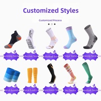 Chaussettes de sport en tissu éponge rembourrées en gros, chaussettes athlétiques antidérapantes en nylon pour le basketball et la course à pied, logo personnalisé USA UK AUS OEM