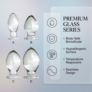Анальная пробка из прозрачного стекла, 7 см, для мужчин и женщин, для самостимуляции и флирта, товары для взрослых - Product Image 2