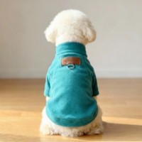 Sweat-shirt confortable pour animaux de compagnie avec logo personnalisé, vêtements d'extérieur en polaire pour l'automne/hiver, avec anneau en D pour chats et chiens