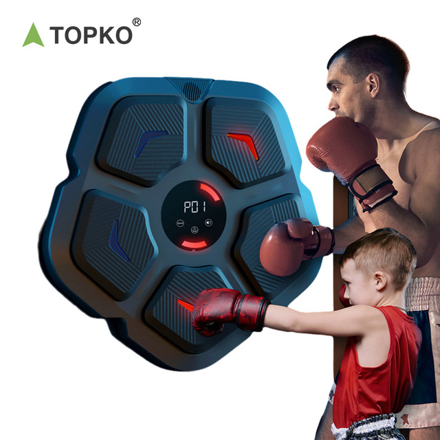 TOPKO Unisex Adult Kid Intelligent Music Boxing Machine Boxing Dummy Target Wall Indoor Gym Exercise Boxing Machine