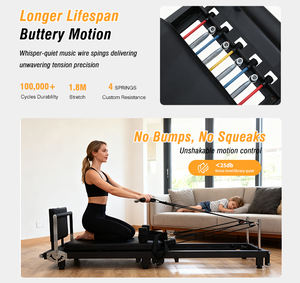 편리한 접이식 알루미늄 필라테스 리포머 피트니스 자유 휴대용 필라테스 필라테스 스튜디오 및 가정용 - Product Image 6