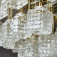 Lustre moderne de luxe à LED, luminaire suspendu, lustre en cristal moderne de luxe pour salle à manger