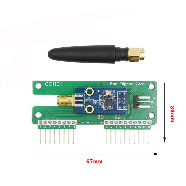 Flipper Zero CC1101 module subGhz module 433MHz