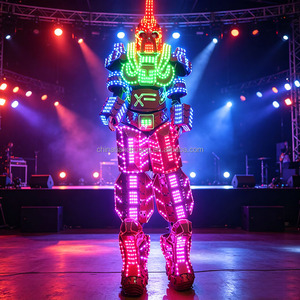 <span class=keywords><strong>Costume</strong></span> de robot géant LED, <span class=keywords><strong>costume</strong></span> futuriste pour spectacle sur scène, pour DJ, spectacle de danse, festival de musique, carnaval, boîte de nuit, défilé, événement - Product Image 1