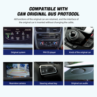 Pantalla CarPlay Linux de 12.3 Pulgadas con DSP MP3 para Audi Q5 2009-2017, Apple CarPlay Inalámbrico, Android Auto, Plug&Play, Actualización OEM, 1 Año de Garantía