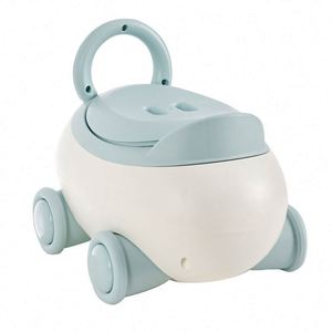 Asiento de Inodoro de Plástico para Niños Pequeños, Diseño de Dibujos Animados, Cubeta Interior Pequeña y Gruesa, Orinal para Bebés y Niños Pequeños - Product Image 1