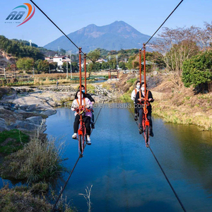 Equipo de Parque de Atracciones Diversión Parque Paseos Turísticos Juegos de turismo Paseos en bicicleta de aire Ciclos Zip Line Bike - Product Image 1