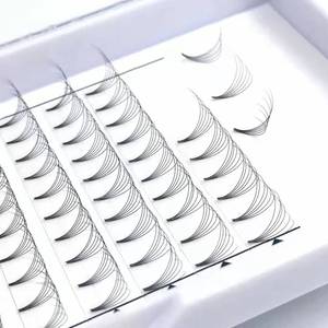 Extensions de cils de cils 10D à tige courte et colle, personnalisés, Fans préfabriqués, longs - Product Image 5