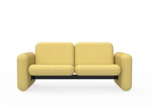 طقم أريكة دائري حديث بثلاثة مقاعد قابلة للإمالة بتصميم اسكندنافي للاستخدام في مكاتب الاستقبال والشقق والمنازل وغرف المعيشة - Product Image 2