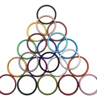 3 "anodize bebek alüminyum sapan halkası bebek taşıyıcı