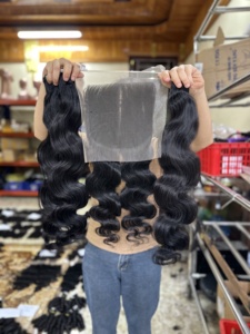 Extensiones de Cabello Humano Vietnamita, 100% Cabello Virgen Natural, Doble Trama, Liso, Ondulado, Rizado, para Venta al por Mayor - Product Image 4