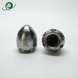 Nueva Boquilla de Acero Inoxidable de Alta Presión de 1/2" con Conexión Hembra Tipo <span class=keywords><strong>Torpedo</strong></span>, Resistente a la Abrasión, para Desatascar Drenajes Comerciales - Product Image 4