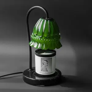 La cire parfumée fond sans mèche, chauffe-bougie d'intérieur de luxe, lampe réglable