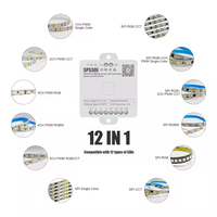 Contrôleur d'éclairage LED intelligent Sp530E, contrôle par application de maison intelligente, puce principale double mode WiFi, DC5V~24V SPI+5CH multifonction 6A
