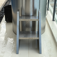 Bain de glace rond en acier inoxydable Hachill Spa CT 12 5 pour 4 personnes, idéal pour les hôtels, les salles de sport, les villas, les jardins et l'intérieur