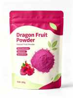 Poudre de jus de fruit du dragon soluble dans l'eau à haute concentration, sans additifs, rapport 10:1, certifiée ISO9001/Halal/Kosher, prix de gros