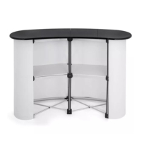 Comptoir Pop-Up de salon professionnel Portable de haute qualité Table de réception d'exposition en aluminium intérieur extérieur pliable Promotion commerciale facile