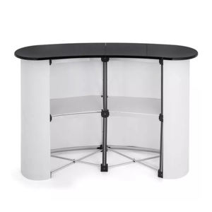 Высококачественный портативный всплывающий прилавок для выставок для наружного использования, алюминиевый стол для приема, складной, легко промо-акция - Product Image 2