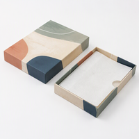 Boîte cadeau rigide vide personnalisée OEM ODM avec pelliculage mat pour emballage de textiles de maison et coffrets cadeaux, boîte à couvercle et base