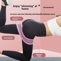 EBA005 Bande de Résistance pour Squats, Anneau de Renforcement des Hanches et Fessiers, Bande Élastique Circulaire en Polycoton Multi-Tensions, Étanche, pour Adultes