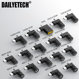 Connettore di Alimentazione per Laptop 65W, Adattatore Caricabatterie DC per Lenovo Hp Asus, da 7.4*5 7.9*5.5mm Femmina a USB Tipo C PD Maschio - Product Image 2