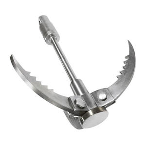 Crochet de grimpement en acier inoxydable pliable <span class=keywords><strong>à</strong></span> 3 griffes pour la survie, <span class=keywords><strong>l</strong></span>'escalade, le tirage de branches d'arbres, crochet de grimpement pour la <span class=keywords><strong>pêche</strong></span> magnétique - Product Image 3