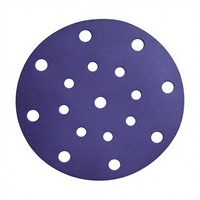 Disque abrasif rond violet de 6 pouces, papier abrasif 180 grains, céramique imperméable, disque de ponçage auto-agrippant de 150 mm pour voitures