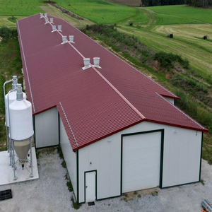 Moderna Struttura Prefabbricata in Acciaio Ecologica per Allevamento di Polli Edificio Sostenibile in Struttura d'Acciaio per Fattorie - Product Image 3