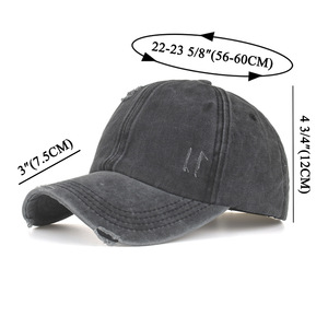 Baseball Cap Cotton Canvas Unisex <b>Sunscreen</b> Breathable Outdoor Wear - Product Image 4