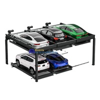 Système de stationnement vertical intelligent ParkVault 25 de Shin Innovation, empileur de voitures motorisé en acier de 2500 kg, garantie de 2 ans