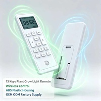 Télécommande sans fil JCXK à 15 touches en plastique ABS pour lampe de culture de plantes, lampe hydroponique, OEM ODM, fourniture d'usine personnalisée