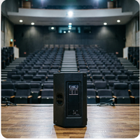 Haut-parleur actif 2 voies 12 pouces Classe D DSP Bi-Amplifié 131 dB avec transducteur en titane, Bluetooth TWS Audio pour scène, bar et événements en direct