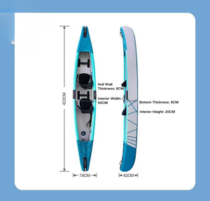 <span class=keywords><strong>Kayak</strong></span> Inflable Portátil Premium con Tecnología Drop Stitch, <span class=keywords><strong>Kayak</strong></span> Doble para 2 Personas para Deportes Acuáticos al Aire Libre, Venta al Por Mayor Disponible - Product Image 5