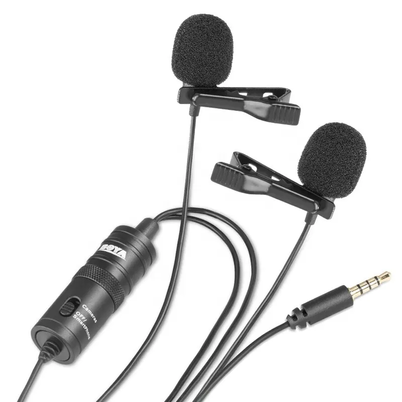 Micrófono con Clip para hablar, para cantar, con cable, para enseñanza, transmisión en vivo, Karaoke, solapa, Lavalier