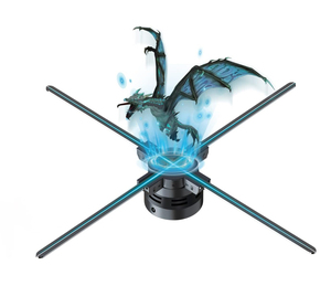 Ventilador de holograma 3D de publicidad Hd 4 aspas 100 Cm ventilador holográfico proyector de holograma 3D ojo desnudo estéreo ventilador de holograma 3D - Product Image 1