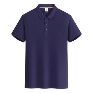 Camisa polo de manga corta de color sólido, ropa de trabajo de poliéster para uso diario - Product Image 4