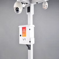 Boîtier métallique étanche Harwell pour caméra extérieure et batterie solaire avec ventilateur de refroidissement pour appareil électrique IP55