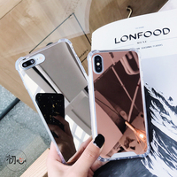 Coque miroir antichoc en TPU souple pour iphone, compatible modèles 6, 6S Plus, 7, 8, 8, XS MAX, SE, XR, 8, 11, 12, 13 Pro Max, mini, X, 10, 8Plus, transparente
