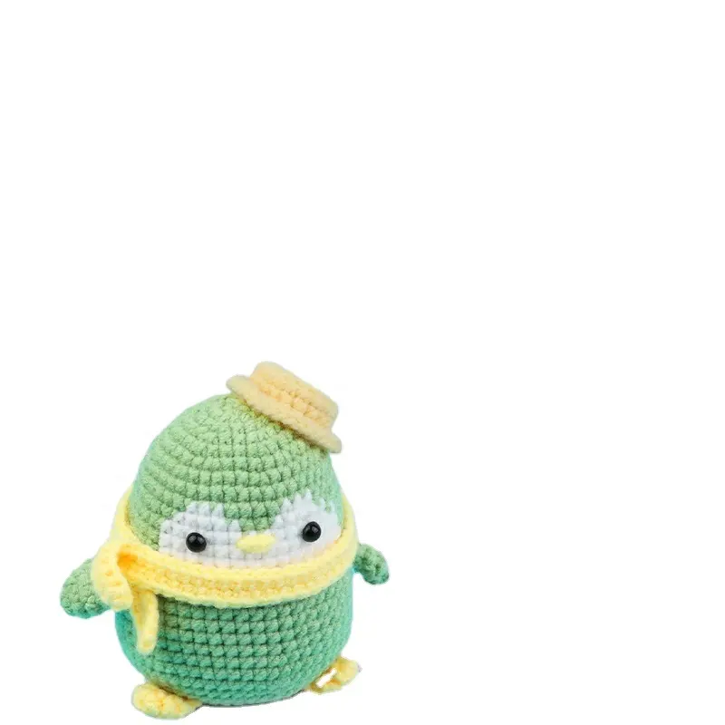 Motivo Crochet per il modello di pinguino crochet portachiavi animale per bambini regalo con scatola di colore