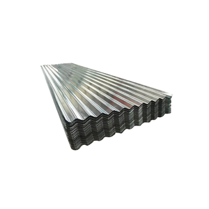 Tôle d'acier galvanisé ondulée, tôle ondulée GI, tôle ondulée revêtue de zinc pour la construction de toitures métalliques ondulées en usine, fournisseur - Product Image 1